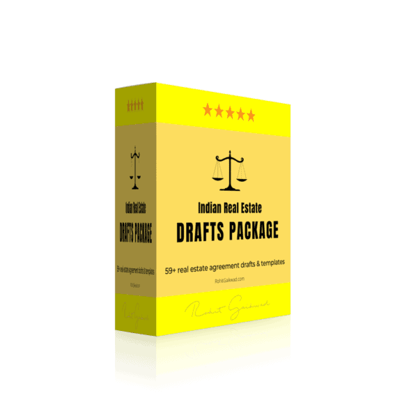 Indian Real Estate Legal Drafts Package (59 Editable Agreements)